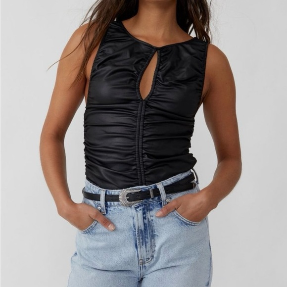 NWT Free People Ride along Ruched top - Picture 1 of 3